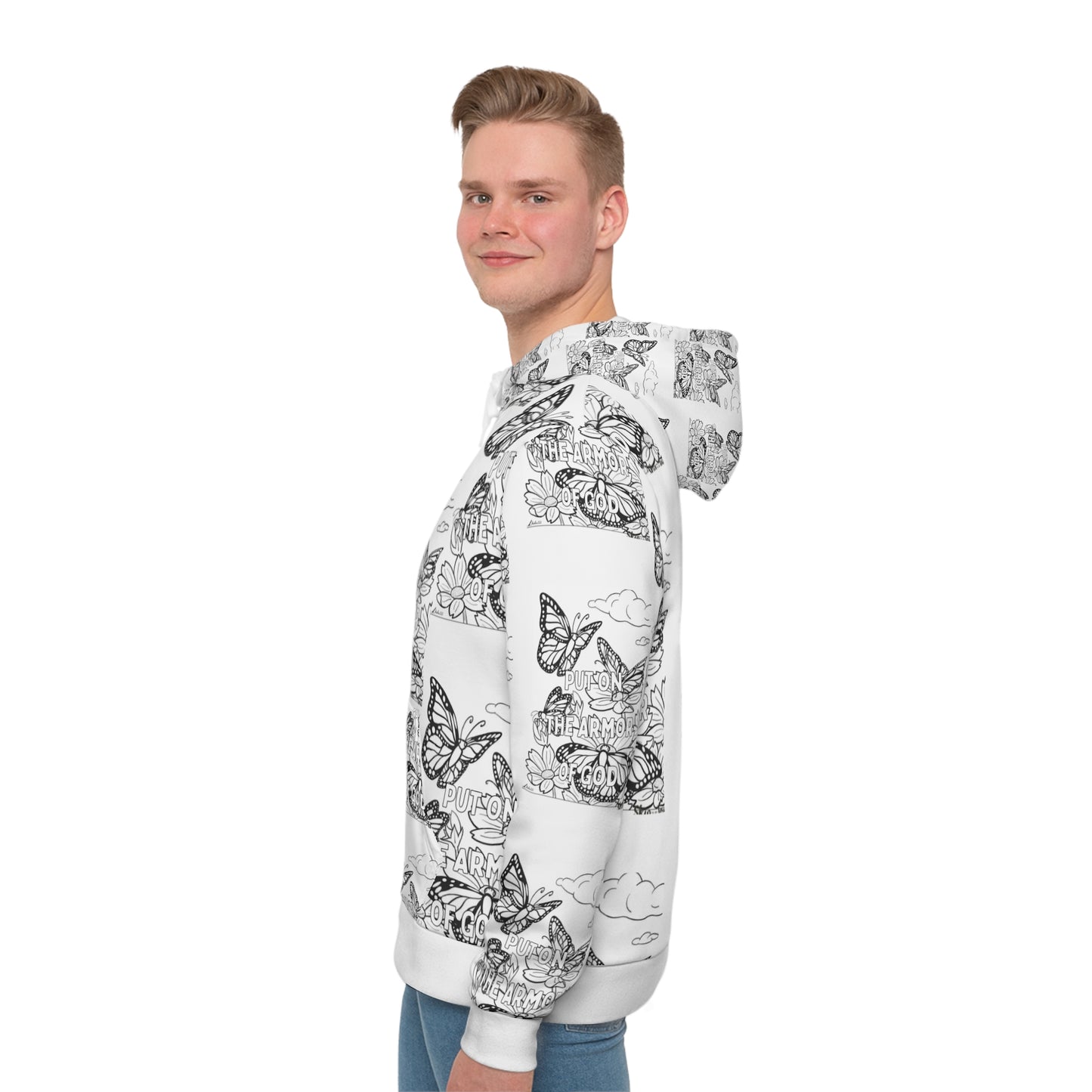 Butterfly Garden Coloring Therapy Hoodie