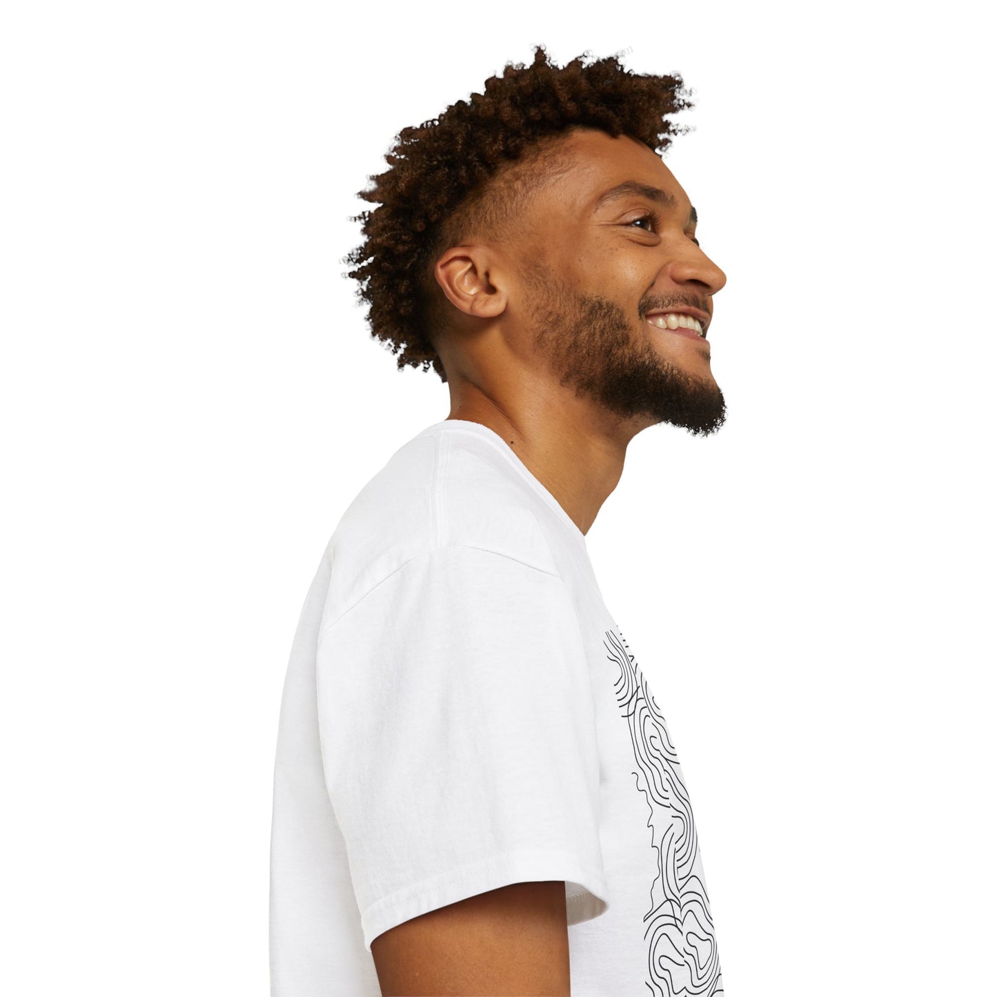 Artistic Unisex Tee - Abstract Line Art, Casual Wear, Gift for Art Lovers, Summer Fashion, Unique Graphic Shirt