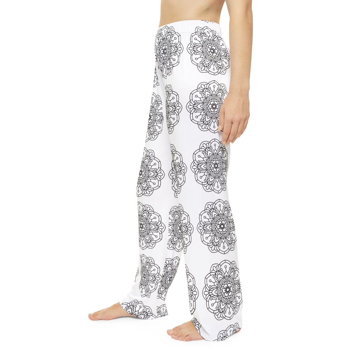 Bohemian Mandela Women's Pajama Pants, Cozy Loungewear, Perfect for Relaxing, Great Gift for Her, Made to Color Sleepwear. Comfy Lounge