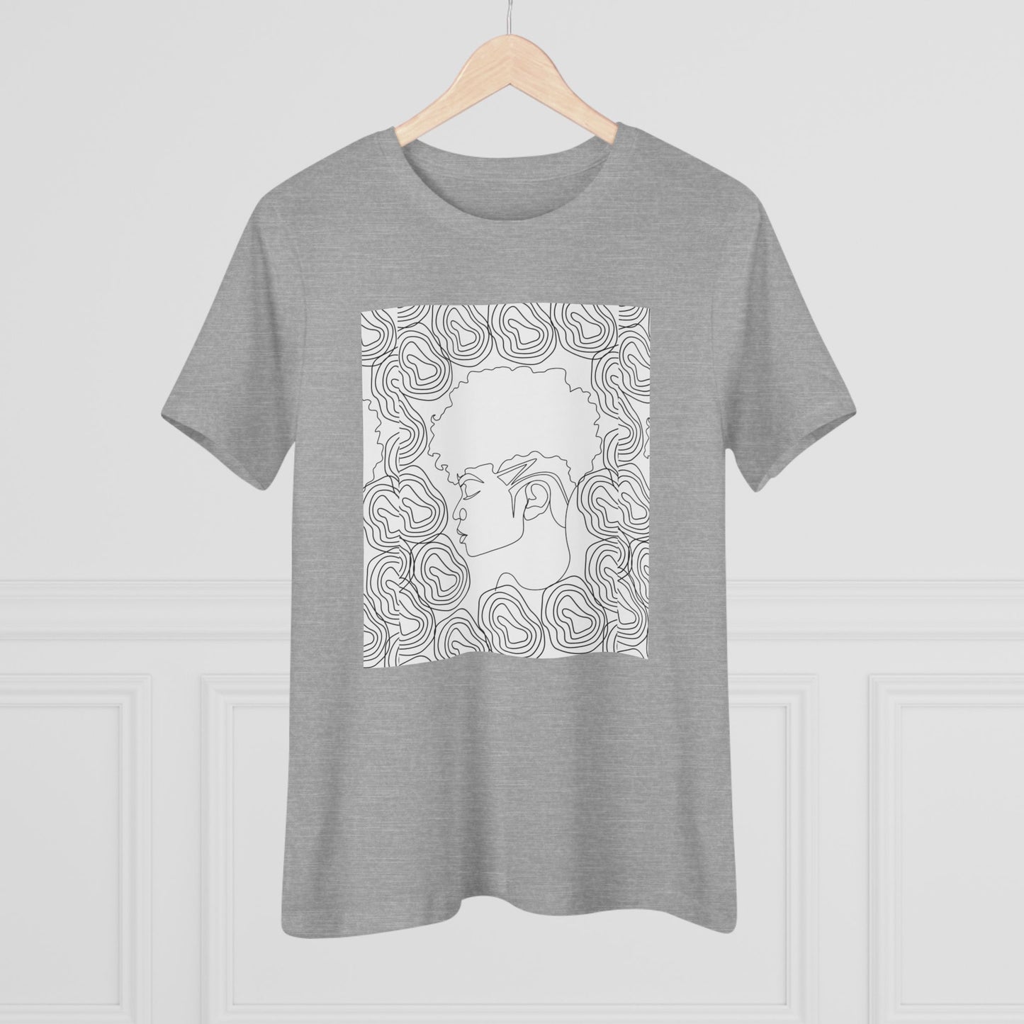Women's Bohemian Mandala Tee, Made to Color, Boho Shirt, Gift for Her, Casual Wear