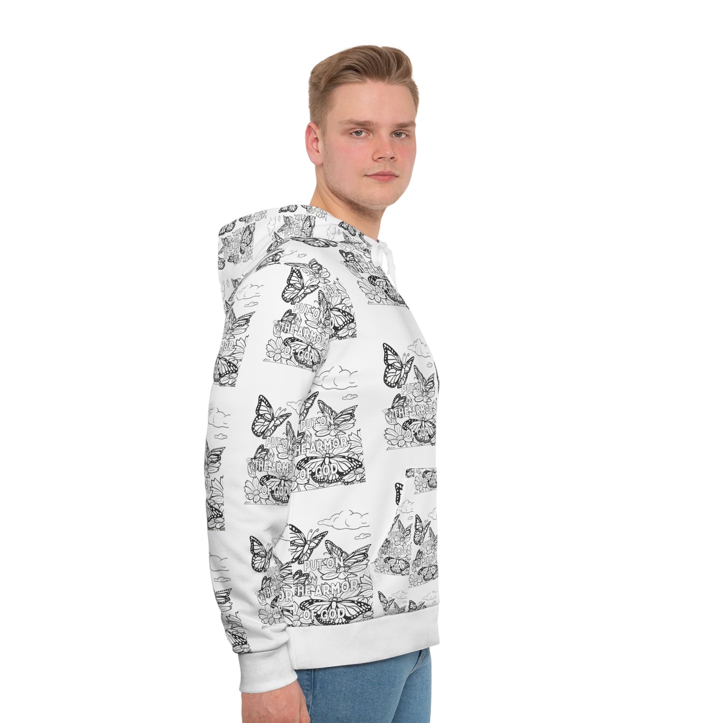 Butterfly Garden Coloring Therapy Hoodie