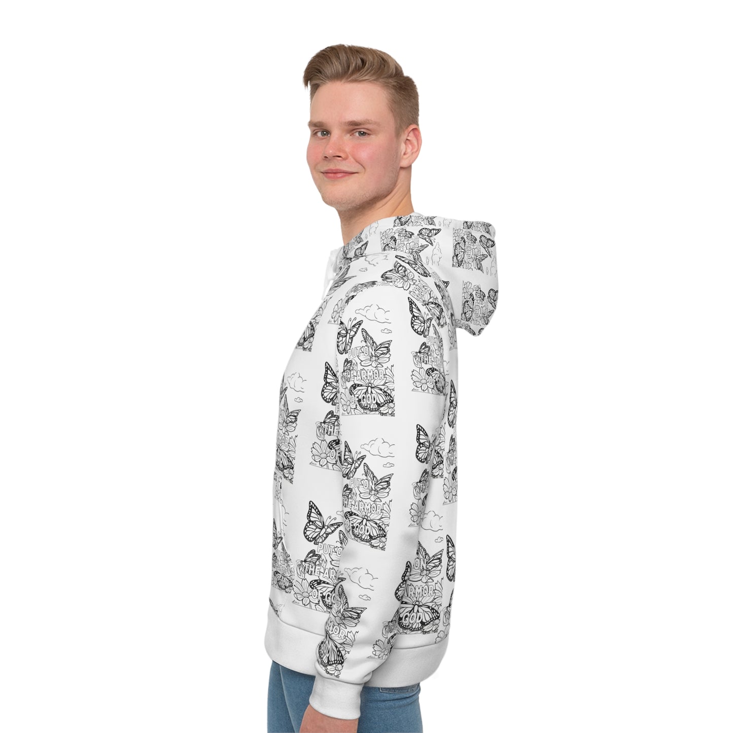 Butterfly Garden Coloring Therapy Hoodie