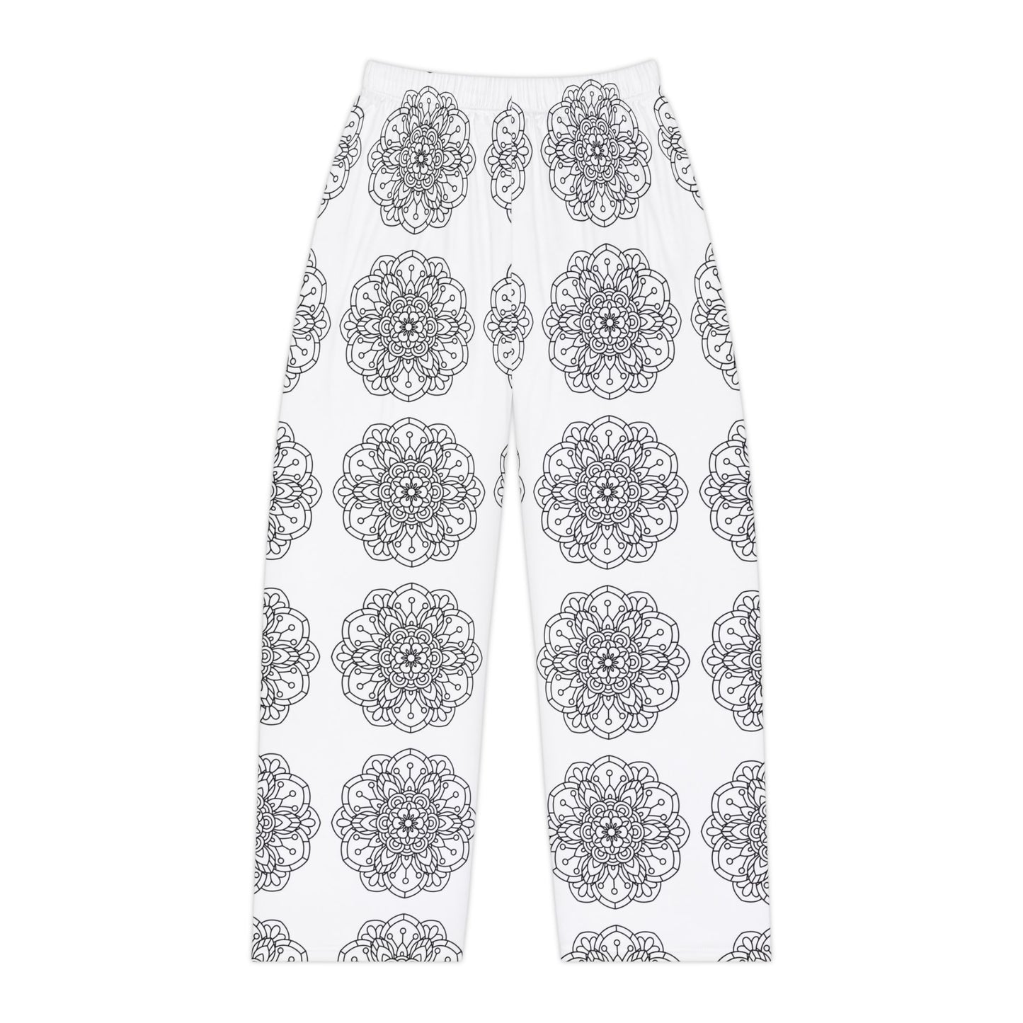 Bohemian Mandela Women's Pajama Pants, Cozy Loungewear, Perfect for Relaxing, Great Gift for Her, Made to Color Sleepwear. Comfy Lounge
