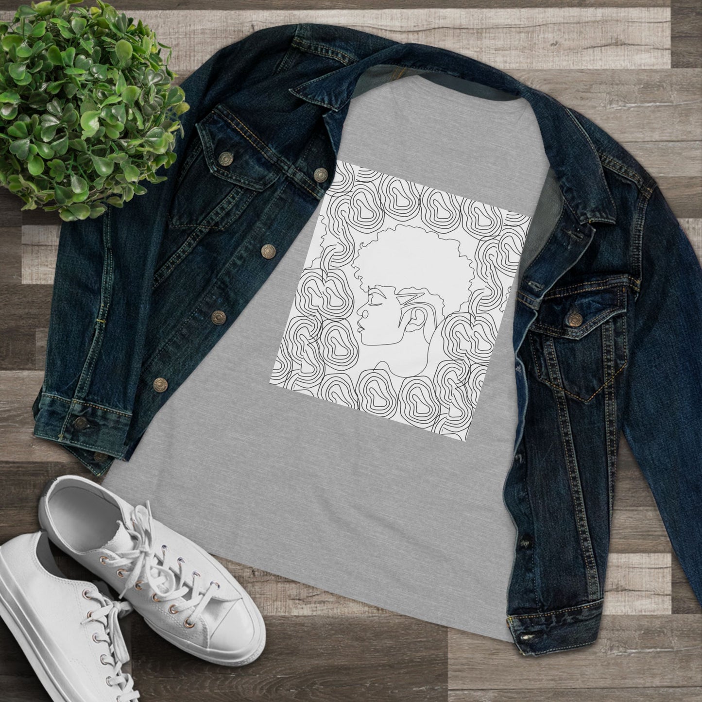 Women's Bohemian Mandala Tee, Made to Color, Boho Shirt, Gift for Her, Casual Wear