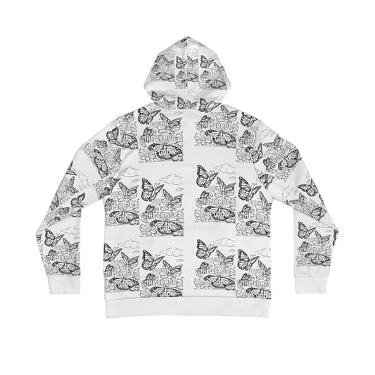 Butterfly Garden Coloring Therapy Hoodie
