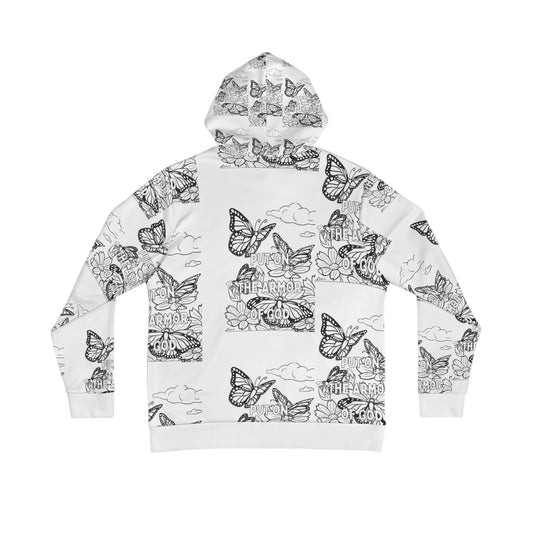 Butterfly Garden Coloring Therapy Hoodie