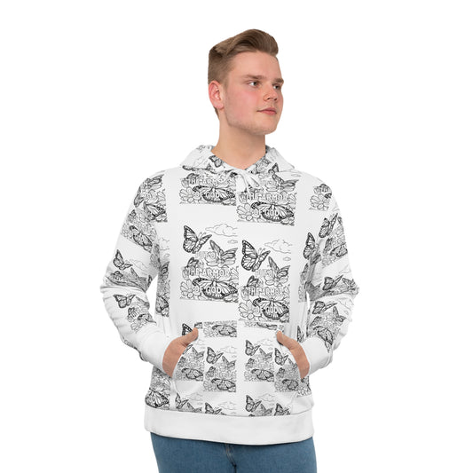 Butterfly Garden Coloring Therapy Hoodie
