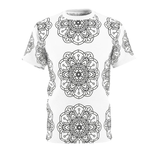 Bohemian Mandala Unisex Tee | Made to Color, Hippie Shirt, Boho Tshirt, Festival Top, Psychedelic Clothing, Artistic Apparel