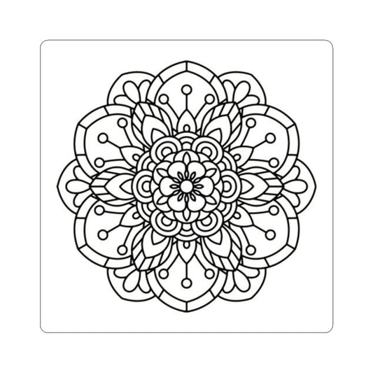 Boho Mandela Kiss-Cut Stickers — Bohemian Mandala Decorative Sticker Pack