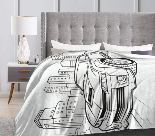 Car Coloring Blanket
